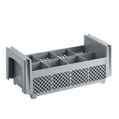 Cambro 8 Bölme Yarım Boy Çatal Bıçak Bulaşık Basketi Gri 184 mm - 8FBNH434