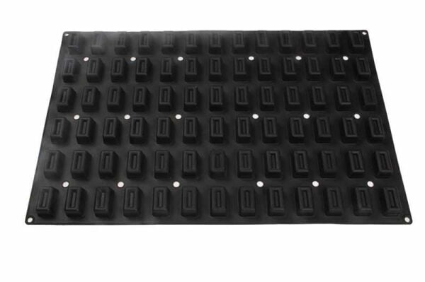 Globy Profesyonel Silikon Dikdörtgen Desenli Tatlı, Kek Kalıbı 78'li