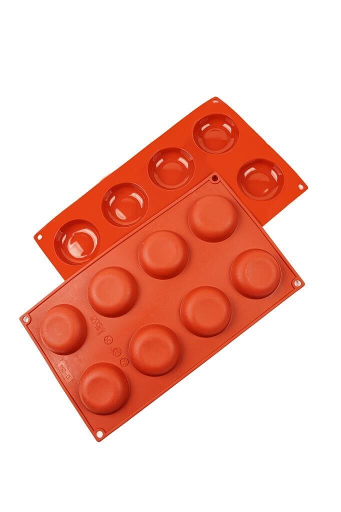 Globy Silikon Yuvarlak Tartolet, Kurabiye Kalıbı 8'li