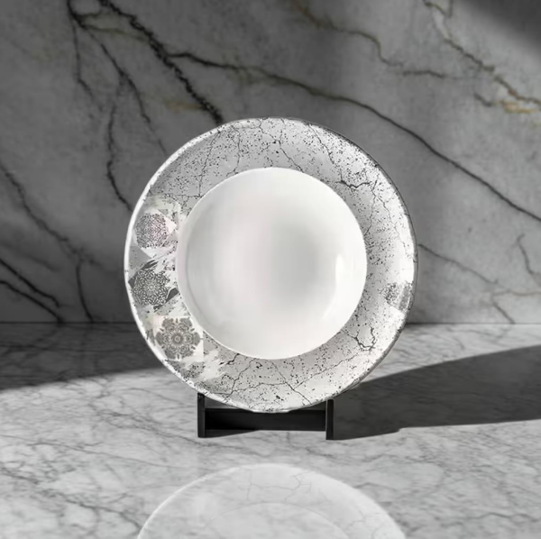 Külsan Krem Beyaz Makarna ve Salata Tabak Seti 26 cm, Thermoset Melamin