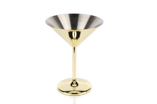 Globy Martini Kokteyl Kadehi Çelik Altın 250 ml