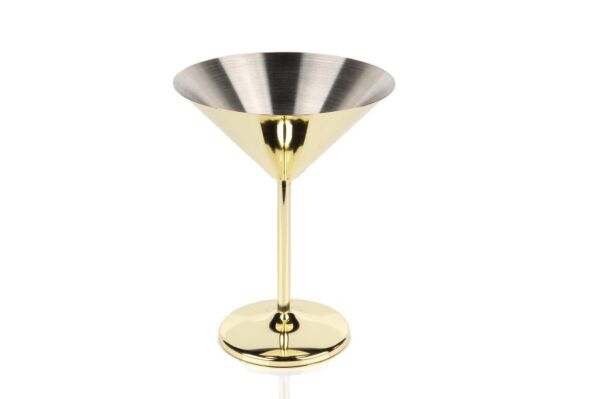 Globy Martini Kokteyl Kadehi Çelik Altın 250 ml