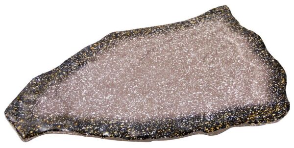 Globy Melamin Granit Mat Açık Büfe Sunum Tabağı – 36×25,3×2,2 cm