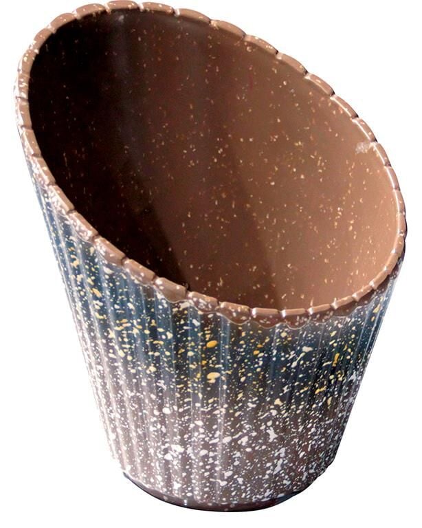 Globy Melamin Granit Eğimli Kase – 18×16,4×13,2 cm