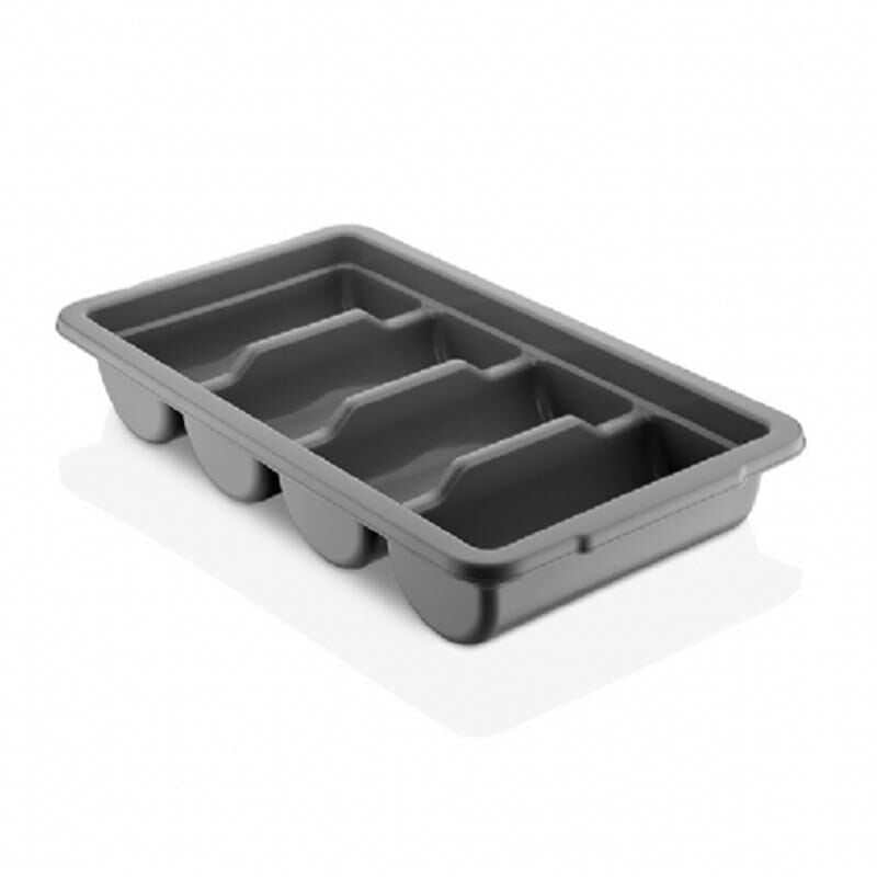 GastroPlast 4 Bölmeli Kaşıklık Siyah, GK-04