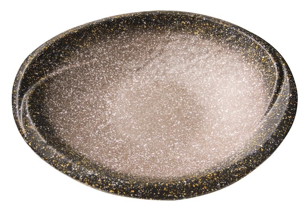Globy Melamin Granit Oval Tabak – 33,8×28,5×6,7 cm