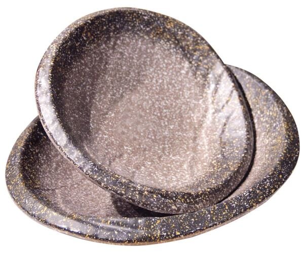 Globy Melamin Granit Oval Tabak – 33,8×28,5×6,7 cm