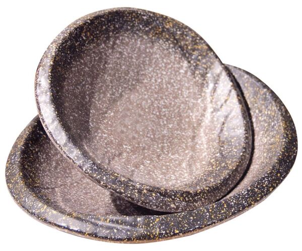 Globy Melamin Granit Oval Tabak – 33,8×28,5×6,7 cm