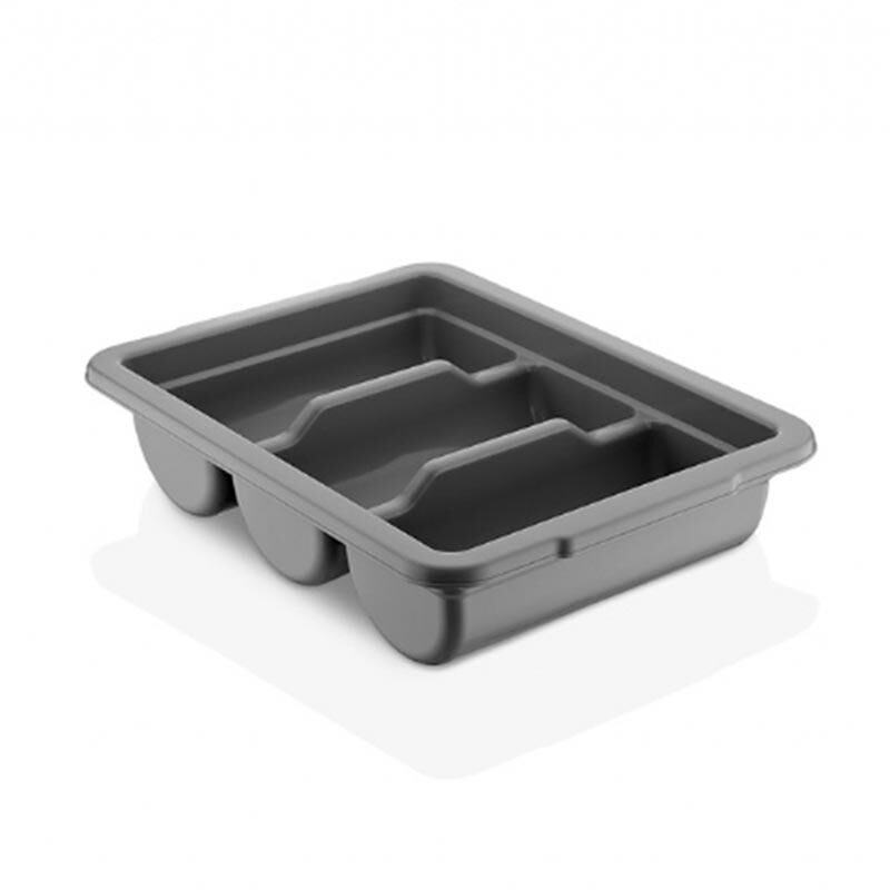 GastroPlast 3 Bölmeli Kaşıklık Gri, GK-03