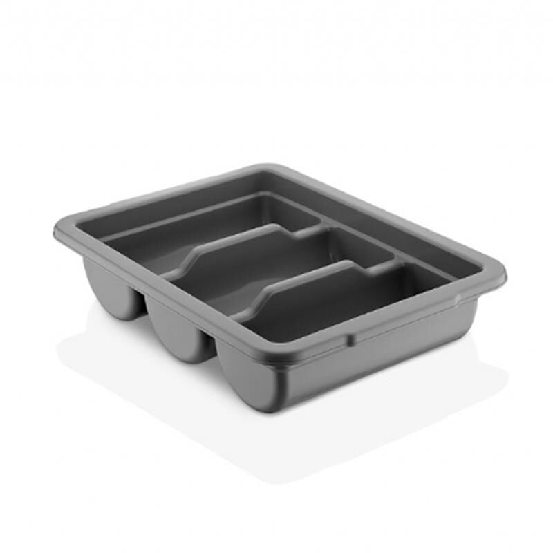 GastroPlast 3 Bölmeli Kaşıklık Gri, GK-03