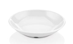 Atlasform Melamin Yuvarlak Çukur Tabak 20 cm, Beyaz