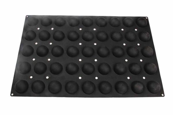 Globy Profesyonel Silikon Yarım Küre Desenli Tatlı, Kek Kalıbı 45'li