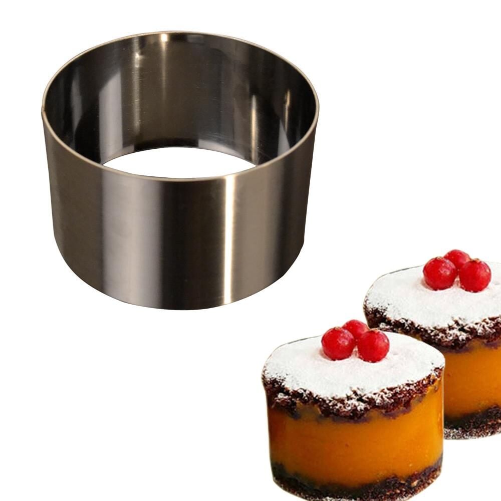 Paslanmaz Parfe Kalıbı - Pasta Çemberi 8x7 cm