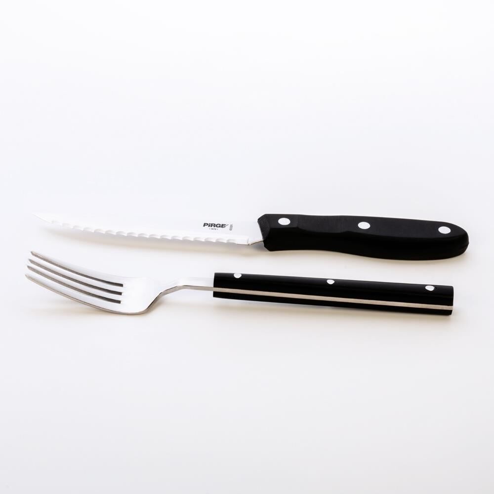 Pirge Steak - Biftek Bıçağı & Çatal Seti 12 cm - 41085