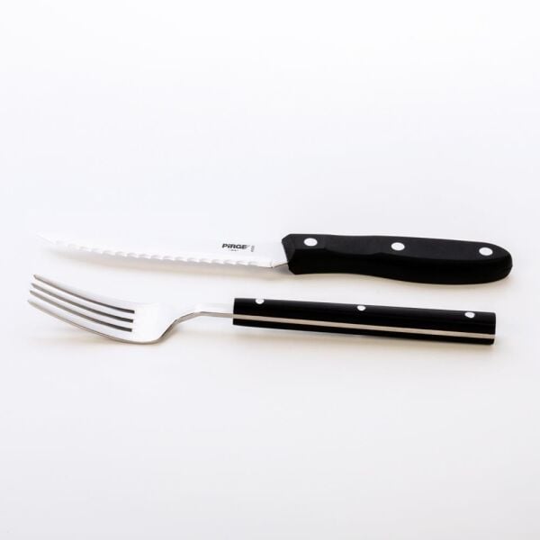 Pirge Steak - Biftek Bıçağı & Çatal Seti 12 cm - 41085