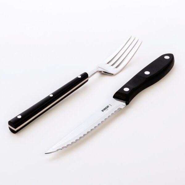 Pirge Steak - Biftek Bıçağı & Çatal Seti 12 cm - 41085