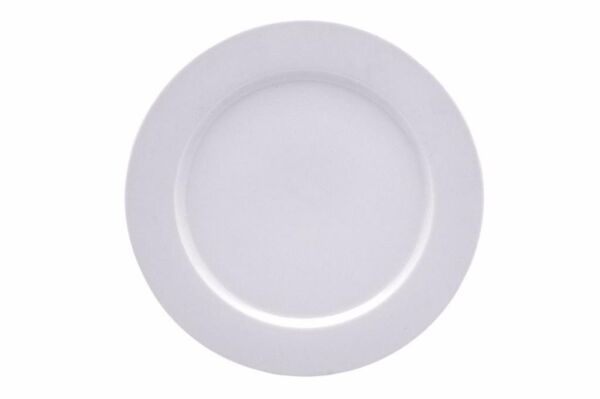Porland Soley Beyaz Düz Tabak 25 cm 6 Adet