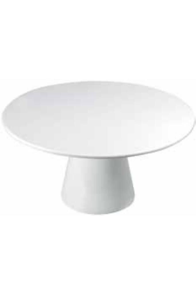 Globy Açık Büfe Melamin Yuvarlak Ayaklı Pasta & Kek Standı 36 cm