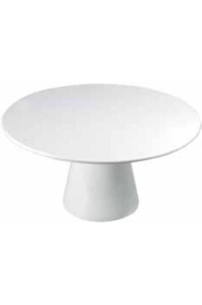 Globy Açık Büfe Melamin Yuvarlak Ayaklı Pasta & Kek Standı 36 cm