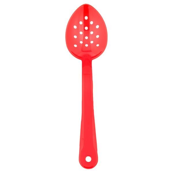 Globy Polikarbon Delikli Servis Kaşığı 34 cm, Kırmızı