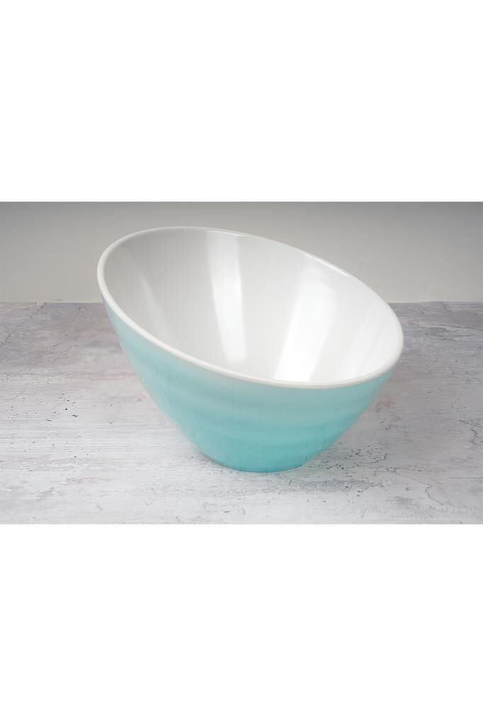 Globy Melamin Açık Büfe Eğik Kase Açık Mavi 23.5x22.6x15.5 cm