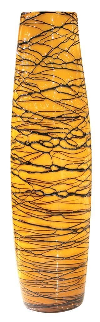 Globy Dekoratif Cam Vazo Sarı 50 cm