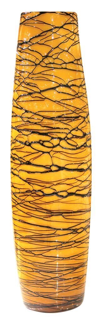 Globy Dekoratif Cam Vazo Sarı 50 cm