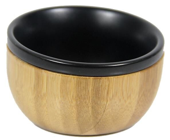 Globy Porselen İçli Bambu Kase Siyah 8,5 cm