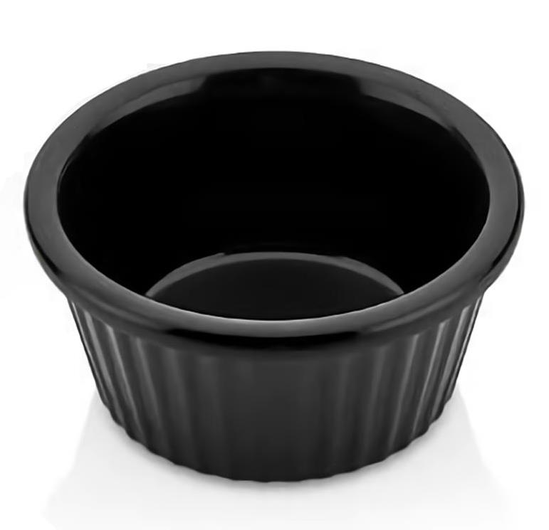 Külsan Thermoset Ramekins Minimal 7 cm | 60 ml | Siyah