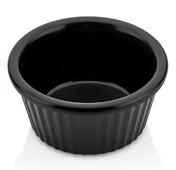 Külsan Thermoset Ramekins Minimal 7 cm | 60 ml | Siyah