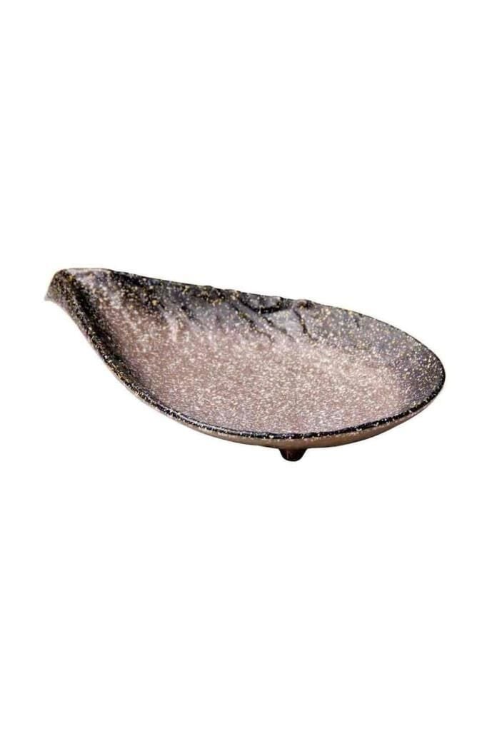 Globy Açık Büfe Melamin Granit Sunum Tabak 30,3x18 cm