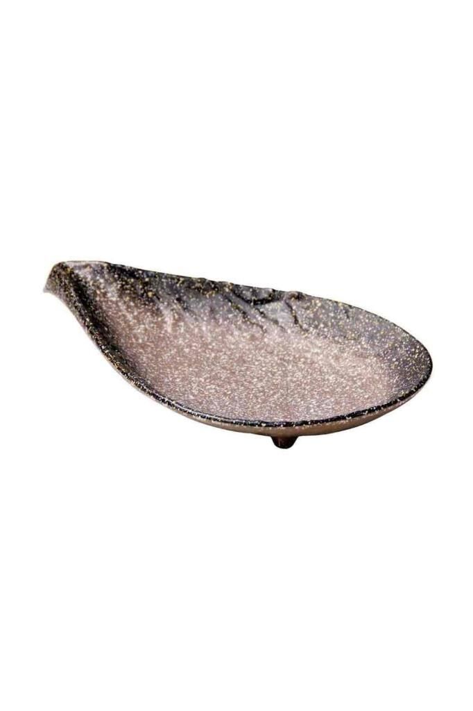 Globy Açık Büfe Melamin Granit Sunum Tabak 30,3x18 cm