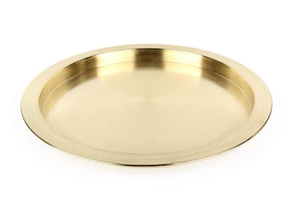 Globy Gold Yuvarlak Tepsi 38x2,5 cm
