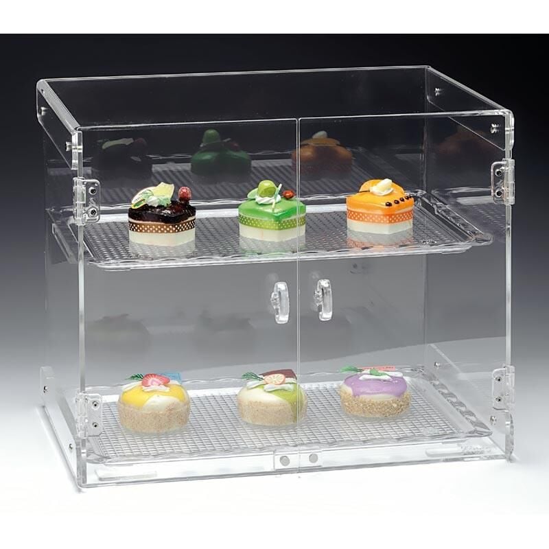 Zicco ZCP-263 Tepsili Polikarbon 2 Katlı Teşhir Standı 45x31xH:46 Cm