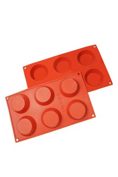Globy Silikon Tartolet Kalıbı- Kek Kalıbı 6'lı