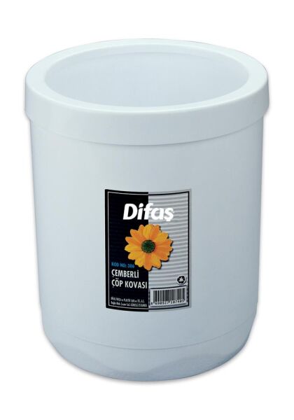 Difaş Plastik Polipropilen Çemberli Çöp Kovası