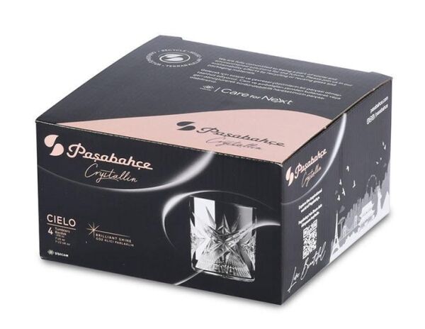 Paşabahçe 68484 Cielo Viski Bardağı 350 cc 4'lü