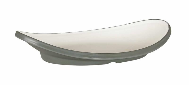 Globy Oval Sunum Tabağı Gri 36x16x7 cm