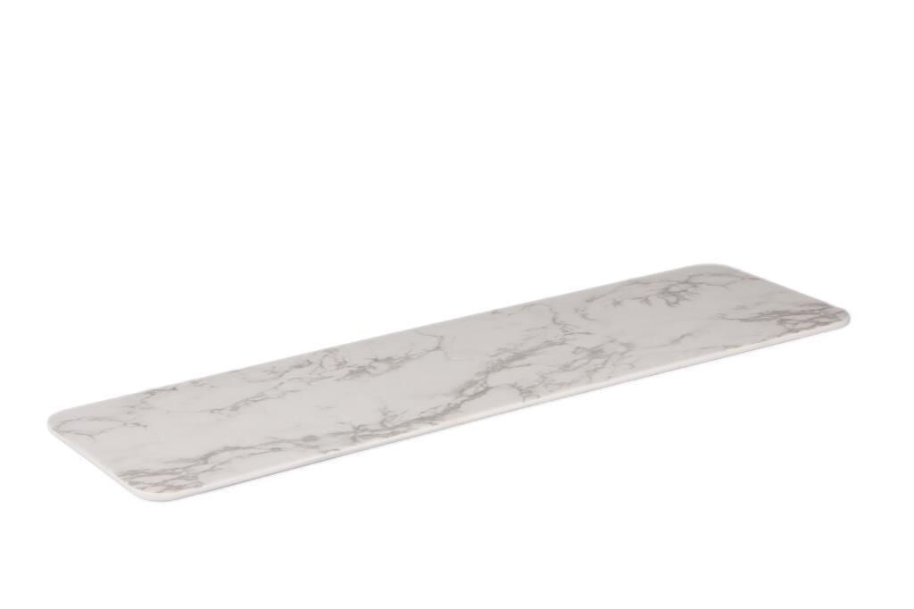 Globy Açık Büfe Sunum Tabak Mermer Desen – 53×16 cm