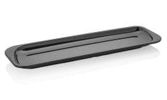 Atlasform Melamin Venüs Tavuk Sunum Tabak Siyah 48x15 cm - S714