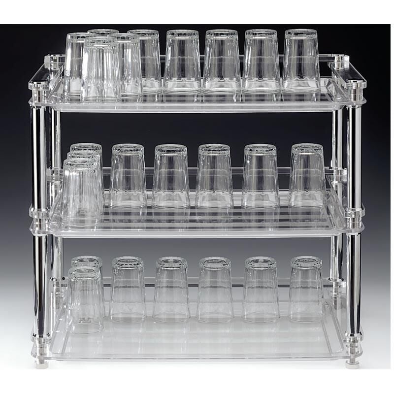 Zicco Polikarbon Tepsili Bardak Standı, 53x33x h:46 cm -ZCP 672