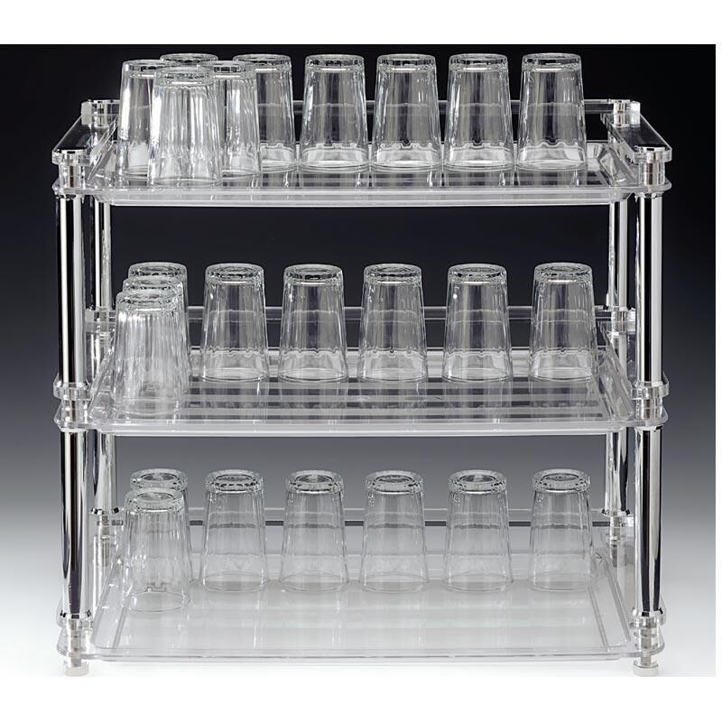 Zicco Polikarbon Tepsili Bardak Standı, 53x33x h:46 cm -ZCP 672