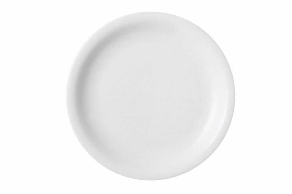 Porland 160318 İstanbul Beyaz Düz Tabak 18 cm 6 Adet
