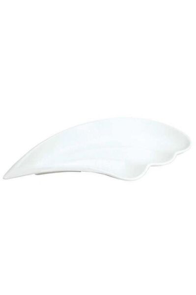 Globy Açık Büfe Melamin Sunum Tabağı Beyaz 34 cm