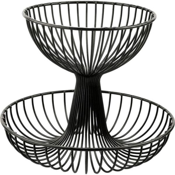 Altınbaşak 2 Katlı Meyve Sepeti 30x25 cm