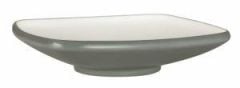 Globy Açık Büfe Kare Çukur Tabak Gri 27x27x6,1 cm