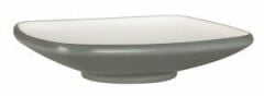 Globy Açık Büfe Kare Çukur Tabak Gri 27x27x6,1 cm