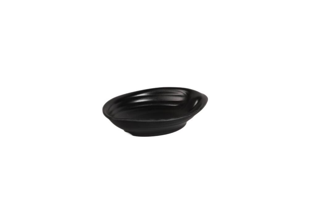 Globy Minimal Kayık Sosluk Siyah – 12×9×2,5 cm