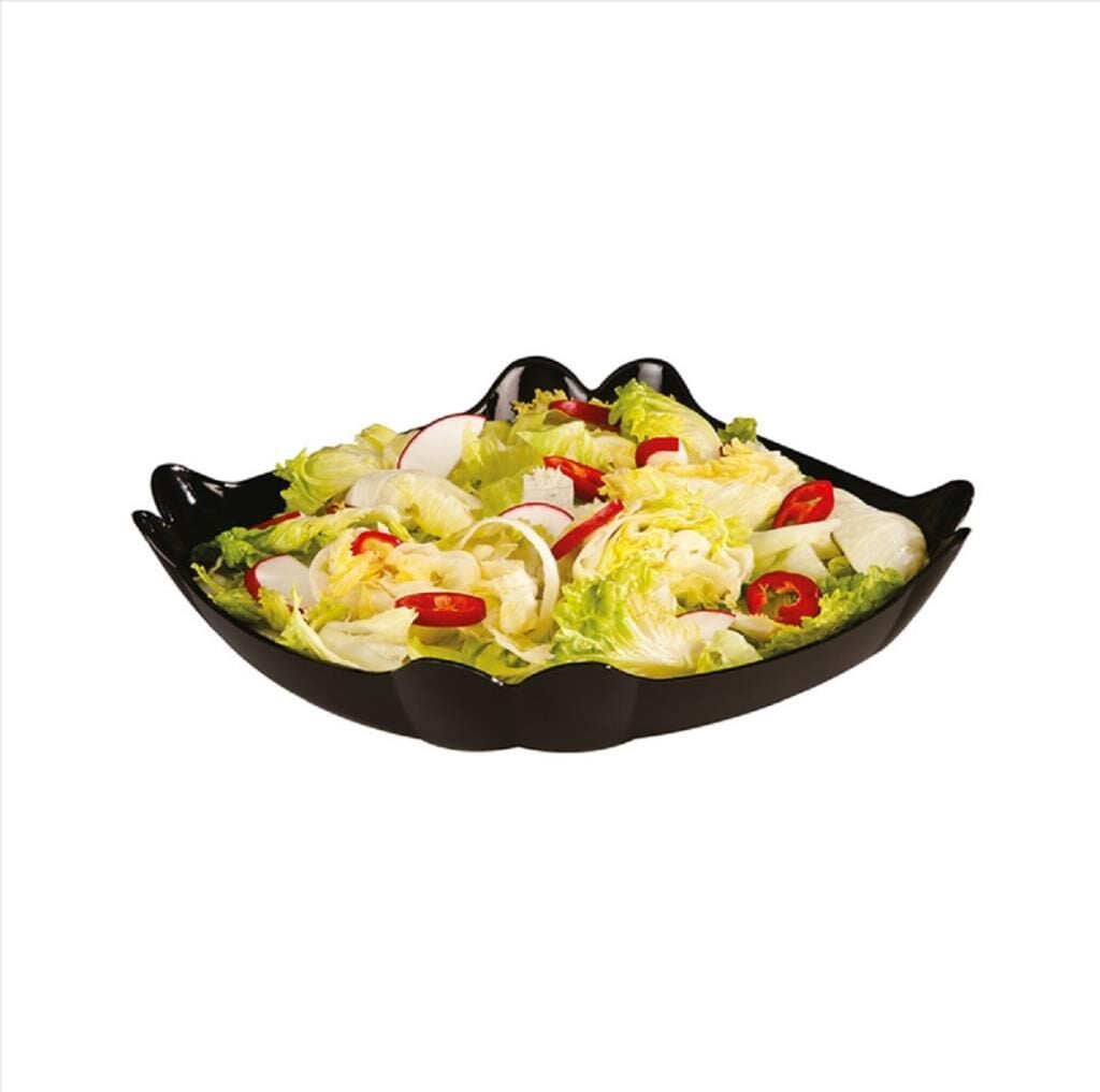 Zicco Polikarbon Teşhir Kasesi, 35x35 cm, Siyah ZCP 336 – 3