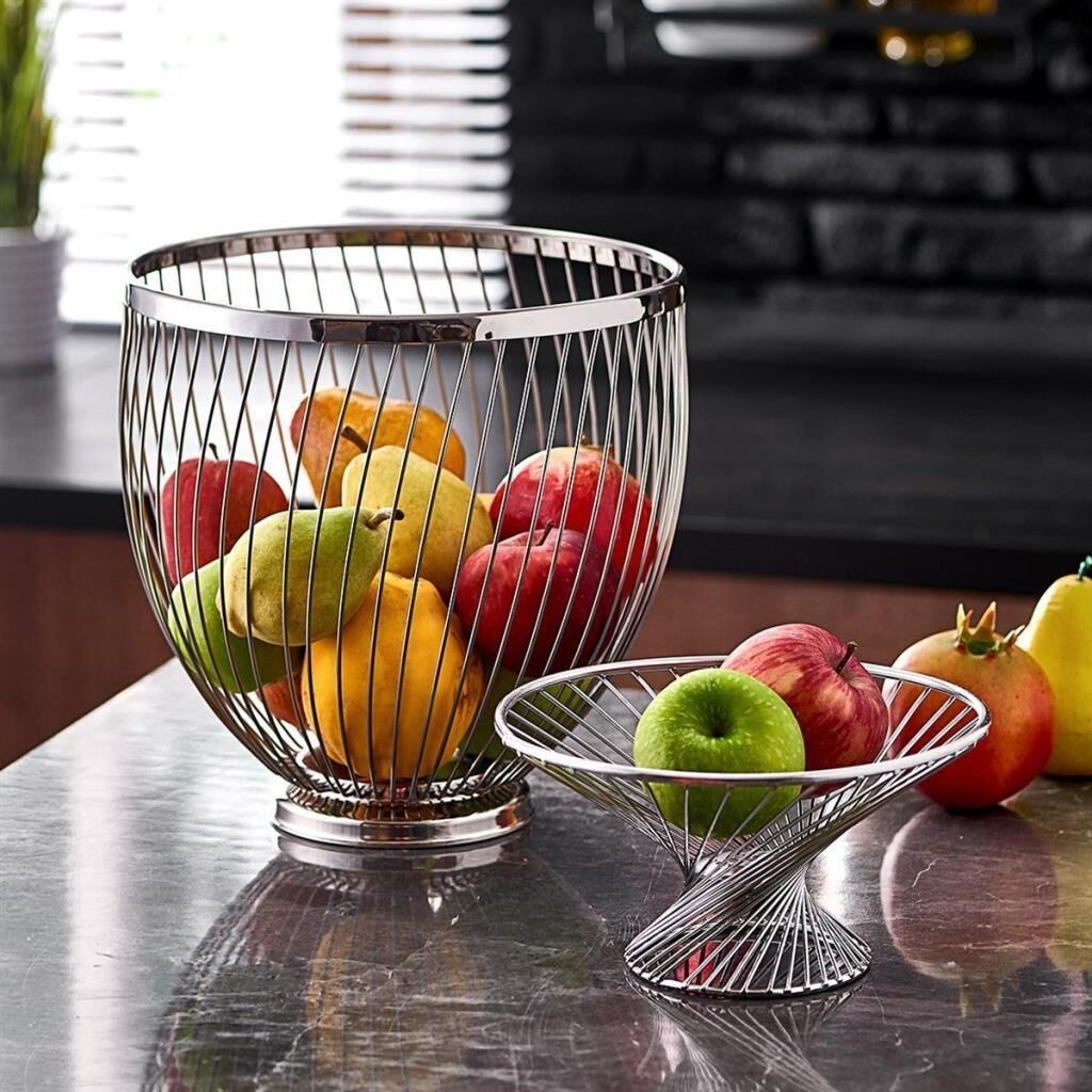 Altınbaşak Paslanmaz Baget Ekmek ve Meyve Sepeti 26x25 cm